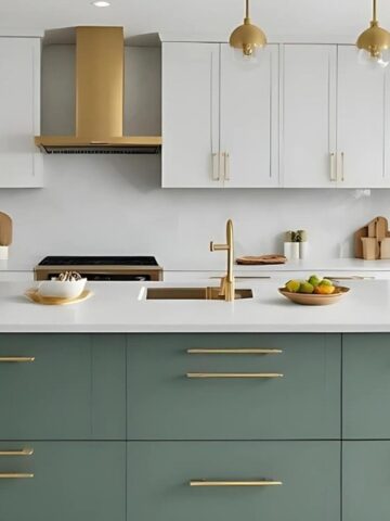 Two-Toned Kitchen Cabinets